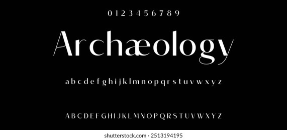 Luxury alphabet letters font and number. Typography elegant wedding classic lettering serif fonts decorative vintage retro concept. vector illustration