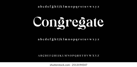 Luxury alphabet letters font and number. Typography elegant wedding classic lettering serif fonts decorative vintage retro concept. vector illustration