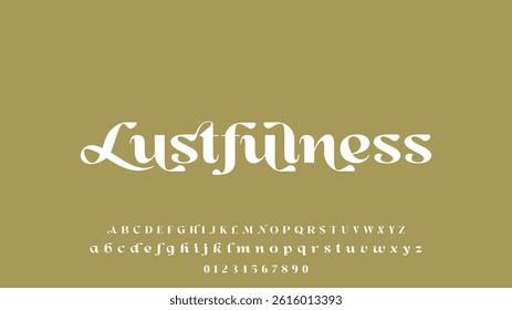 Luxury alphabet letters font and number. Typography elegant wedding classic lettering serif fonts decorative vintage retro concept. vector illustration