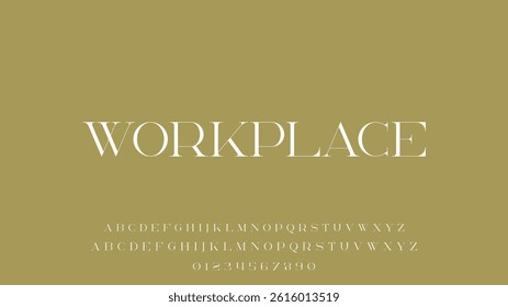 Luxury alphabet letters font and number. Typography elegant wedding classic lettering serif fonts decorative vintage retro concept. vector illustration