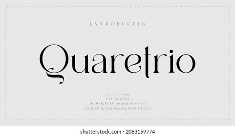 Luxury alphabet letters font. Typography elegant wedding classic lettering serif fonts decorative vintage retro concept. vector illustration - Shutterstock ID 2063159774