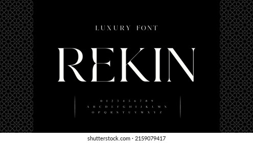 Luxury alphabet letters font . Typography elegant classic lettering serif fonts decorative minimal vintage concept. vector illustration