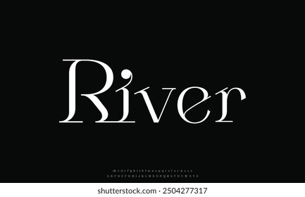 Luxury alphabet letters font. Typography elegant wedding classic lettering serif fonts decorative vintage retro concept.