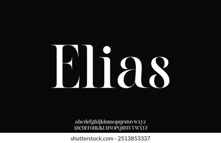 Luxury alphabet letters font. Typography Elegant classic serif fonts and number decorative logo wedding vintage retro concept. vector illustration