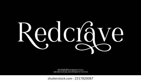 Luxury alphabet letters font. Typography Elegant classic serif fonts and number decorative logo wedding vintage retro concept. vector illustration