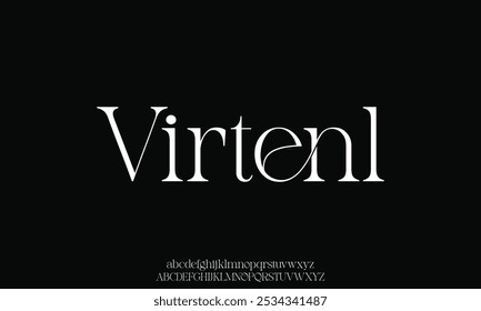 Fonte com letras do alfabeto de luxo. Tipografia elegante casamento clássico lettering serif fontes decorativo vintage conceito retro.