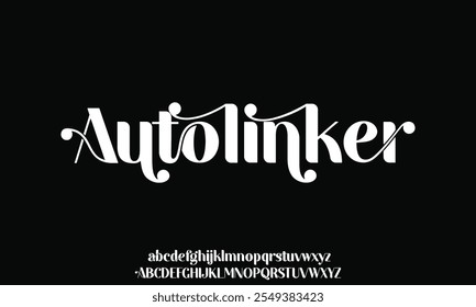 Fonte com letras do alfabeto de luxo. Tipografia elegante casamento clássico lettering serif fontes decorativo vintage conceito retro.