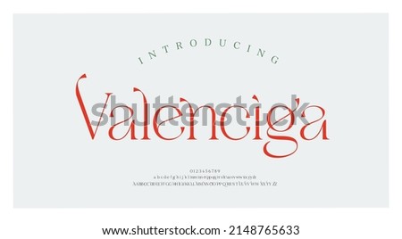 Luxury alphabet letters font. Typography elegant wedding classic lettering serif fonts decorative vintage retro concept. vector illustration Photo stock © 