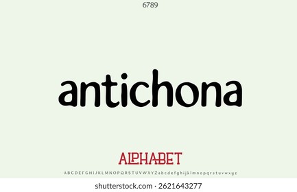 Luxury Antichona alphabet letters font for logo