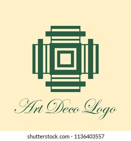 luxury antique art deco monochrome hipster minimal geometric vintage vector logo