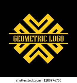Luxury antique art deco monochrome hipster minimal geometric vintage linear vector frame , border , label, logo