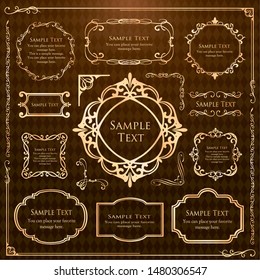 Luxury, antique, frame, birthday, decorative border, line, frame, background, border, vector, elegant, vintage, gorgeous, golden, invitation, award, message card, card, fashion, ornament, present