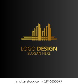 luxury apartment and buildings logo design