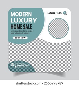 Luxury Apartment Sale Tidy Social Media Post Design Banner