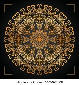 Luxury Arabesque Mandala Background Design in Vector 