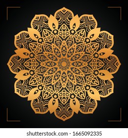 Luxury Arabesque Mandala Background Design in Vector 