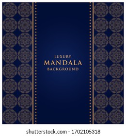 Luxuriöse arabesque mandala Hintergrund-Design für Hochzeitseinladungskartenabdeckung und ramadanische Hintergrundvorlage