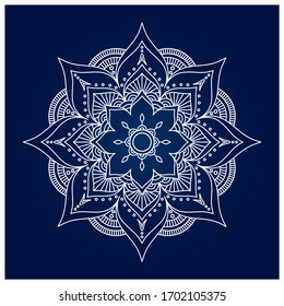 Luxury arabesque mandala background design for wedding invitation card cover and ramadan background template