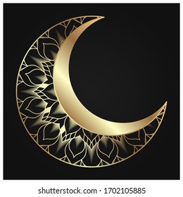 Diseño de fondo de Mandala arabesco de lujo para la cubierta de la tarjeta de invitación de boda y plantilla de fondo ramadán