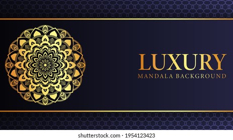 Luxury Arabesque Mandala Background Design Template