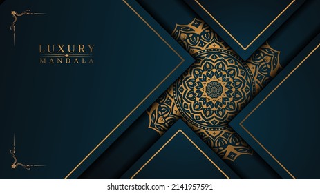 Lujo arabesco mandala fondo para el estilo islámico oriental