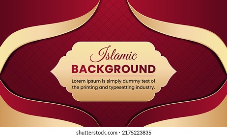 Luxury Arabic Islamic Background Design