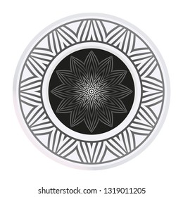 Luxury Art Deco Floral Pattern. Mandala Design. Vector Illustration. Oriental Pattern. 