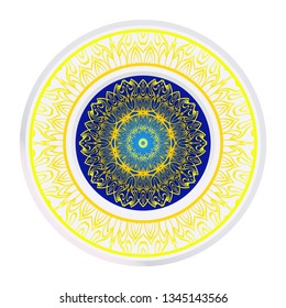 Luxury Art Deco Floral Pattern. Mandala Design. Vector Illustration. Oriental Pattern. Indian, Moroccan, Mystic, Ottoman Motifs. Anti-Stress Therapy Pattern