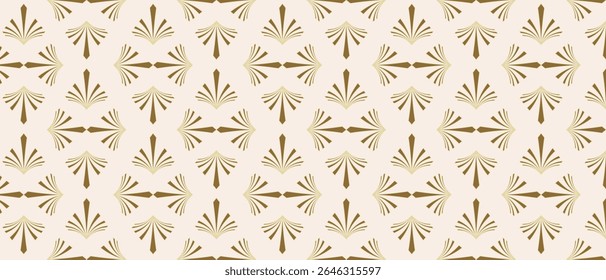 Luxury art deco pattern background vector. Abstract elegant art nouveau with delicate golden geometric line vintage decorative minimalist. Design illustration for wallpaper, banner, card, packaging.