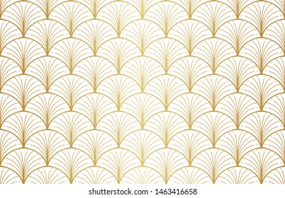 Luxury art deco seamless pattern. Abstract vector background. Geometric damask texture.