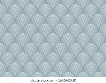 Luxury art deco seamless pattern. Abstract vector background. Geometric damask texture.