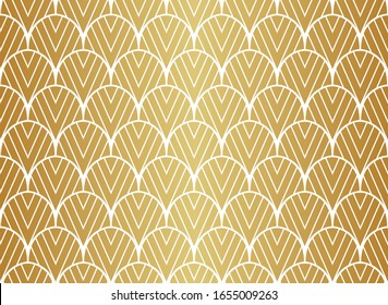 Luxury art deco seamless pattern. Abstract vector background. Geometric damask texture.