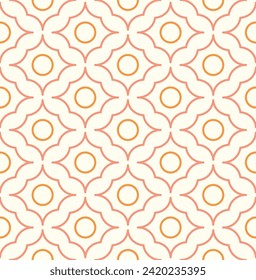 Luxury art deco seamless pattern. Abstract vector background. Geometric damask texture.