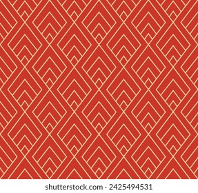 Luxury art deco seamless pattern. Abstract vector background. Geometric damask texture.