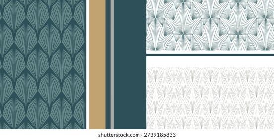 Luxury art decor pattern background vector. Abstract elegant art Noumea with delicate golden geometric line vintage decorative minimalist. Design illustration for wallpaper, banner, card, packaging.