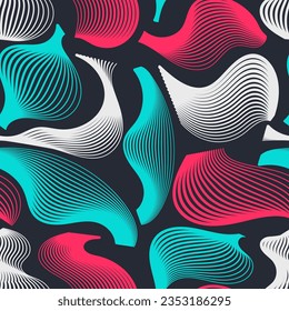 Luxury art seamless pattern. Vector illustration for print, fabric, cover, packaging, interior decor, blog decoration and other your projects.