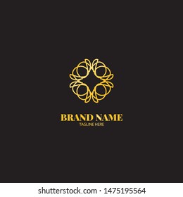 Luxury Artistic Gold Logo Vector Template Element