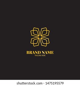 Luxury Artistic Gold Logo Vector Template Element