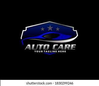 luxury automotive. Car automotive modification and service showroom logo concept