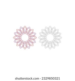 Luxury Ayurveda Hotel Resort Sign Symbol Logo Sign Symbol Vector isolated on White