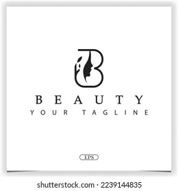 luxury b beauty logo premium elegant template vector eps 10