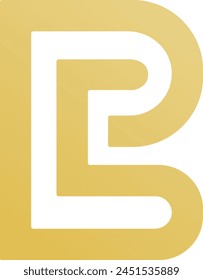 Luxury B letter logo design. Initials B logo template vector icon B Golden gradient best company logo. 