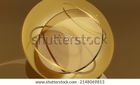 Similar – Image, Stock Photo Ring on a mirror in front of a golden handbag