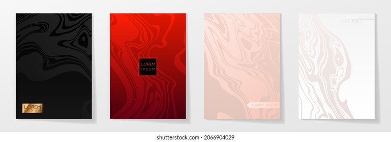 Luxury background, Abstract decoration, golden pattern, halftone gradients, Vector illustration. Black, gold lines, waves. Cover template, geometric shapes, modern minimal banner.