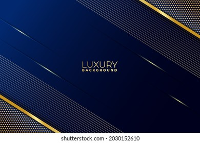 Luxury Background Abstract Diagonal Minimalist Shiny Line Gold with Blue Navy