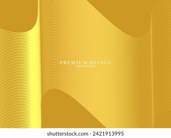 Luxury background, with abstract gold lines pattern.