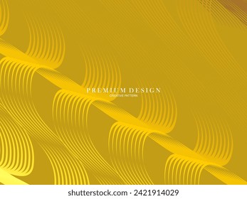 Luxury background, with abstract gold lines pattern.