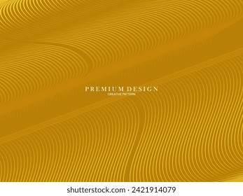 Luxury background, with abstract gold lines pattern.