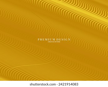 Luxury background, with abstract gold lines pattern.