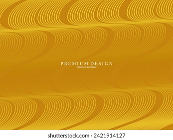 Luxury background, with abstract gold lines pattern.